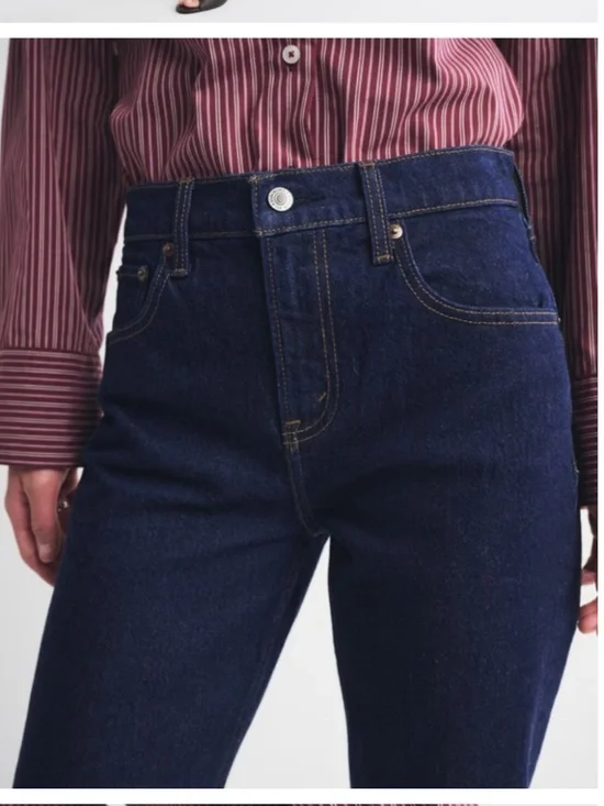 Abercrombie High Rise Straight Rinse 27 - Picture 2 of 6